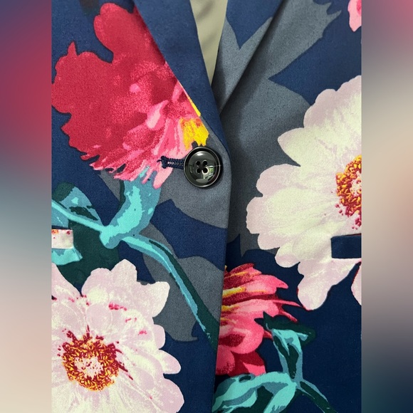 Banana Republic Blue Floral Blazer (00P) - Picture 5 of 7
